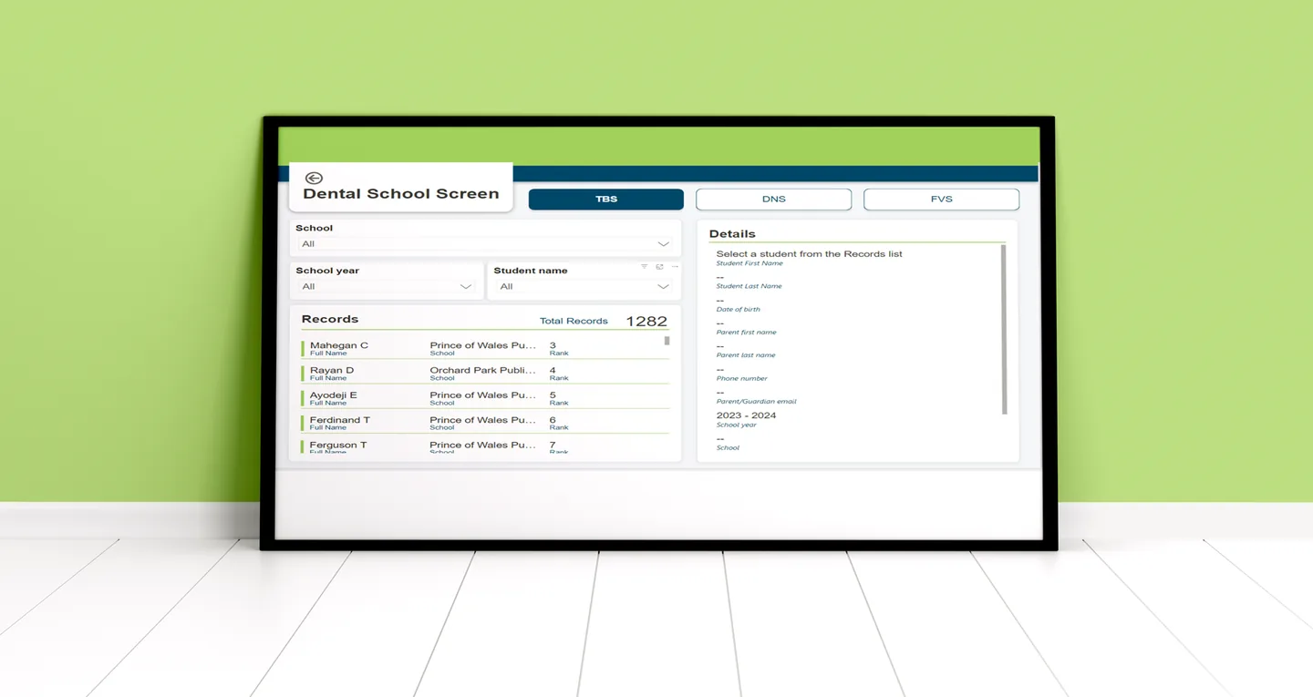 Power BI Health Reports — screenshot of the delivered system